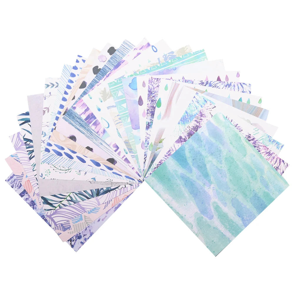 Creative Path 8 Zoll Scrapbooking-Papier Lila Regenmuster Dekoratives Journaling-Hintergrundpapier Origami-Designpapier 20*20 cm – Detail 2