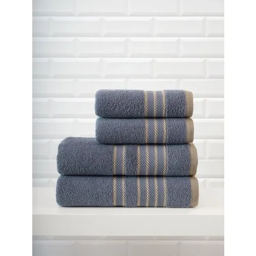 SIRMAK Nakkısh 100% Cotton Towel Set 4-way-Gold, Turkey from Fast Delivery