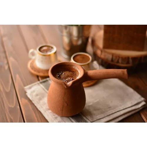 DOLBOVI Bambum Mırra Soil Pot T2883 turkse koffie pot french jug  turkish coffee maker moka pot coffee maker coffee tea kettle pot coffee pot portable coffee maker espresso pots pour over coffee moka pot coffee accesso