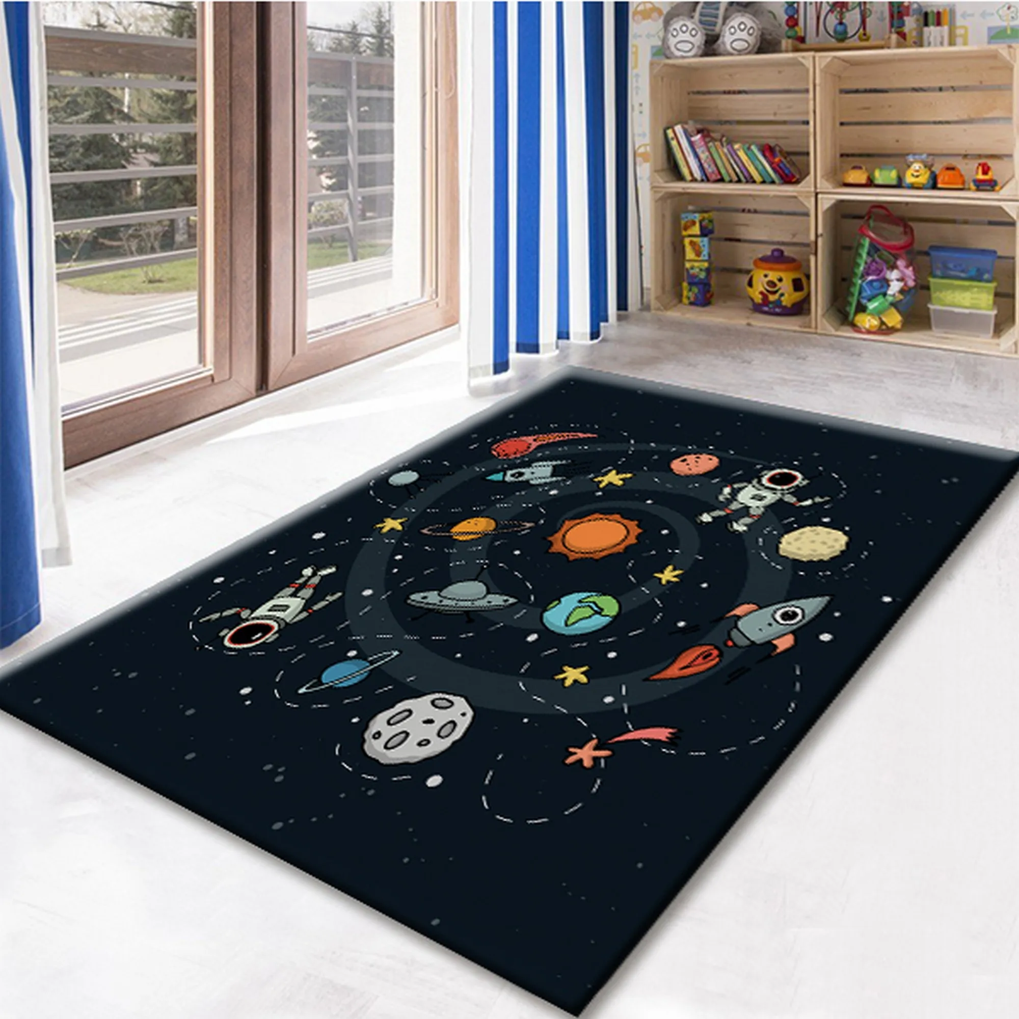 Rug,Carpet,Astronaut Rug,Astronaut Pattern Rug,Kids Room Carpet Rug,Kids Room Rug,Teen Rug,Wall Decals For Boy Room,gezcocuk-293