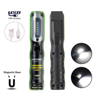 Portable LED Flashlight Rechargeable Magnetic Torch LED Work Light COB Inspection Lamp For Outdoor Camping Working fishing