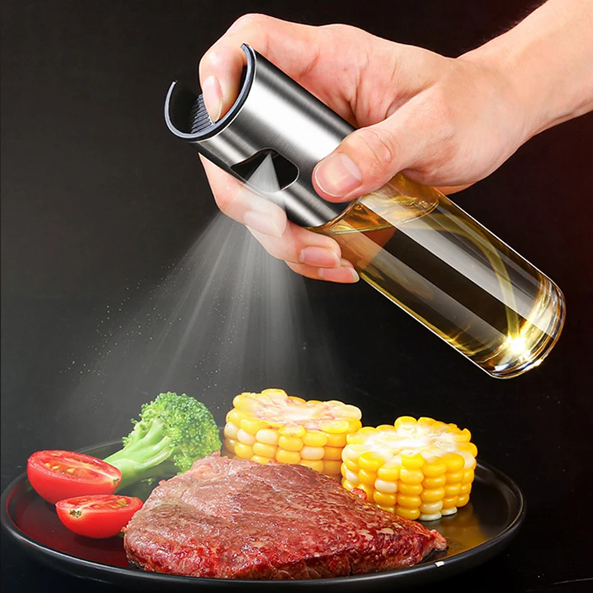 Kitchen Oil Spray Bottle Sauce Boats Oil Bottle Olive Spray Bottle for Bbq Salad Cooking Oil Dispenser Kitchen Accesories