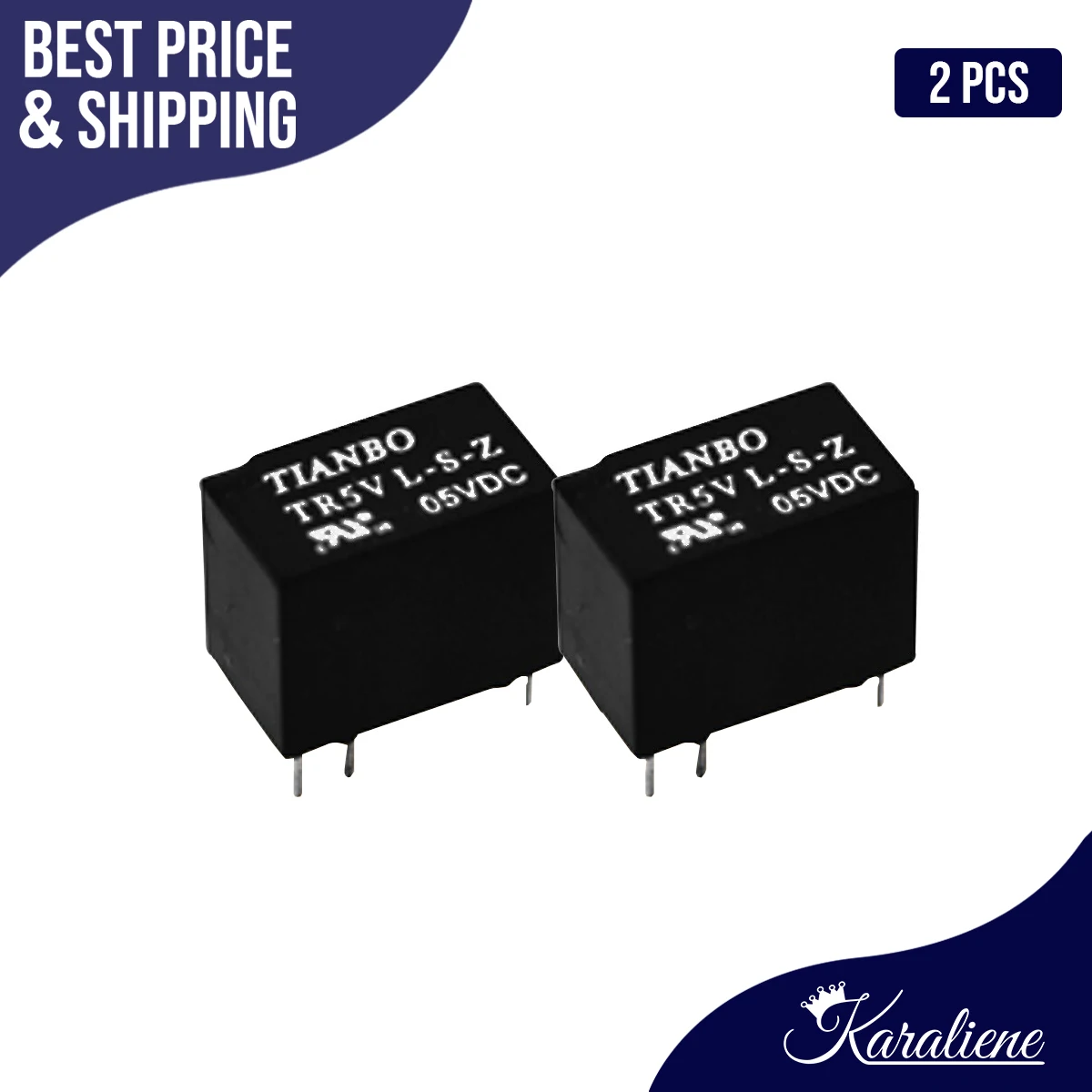 2PCS TR5V-L-S-Z TR5V-L-12VDC-S-Z  TR5V-L-24VDC-S-Z G5V-1-DC12V TR5V-L-05VDC-S-Z 1 FORM C 2A 6Pin PCB Type Signal  Relay