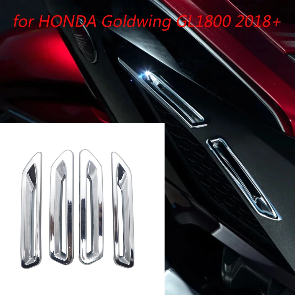 Motorcycle Chrome Decorative cover Radiator Slot Trim for HONDA Goldwing GL1800 2018+ up