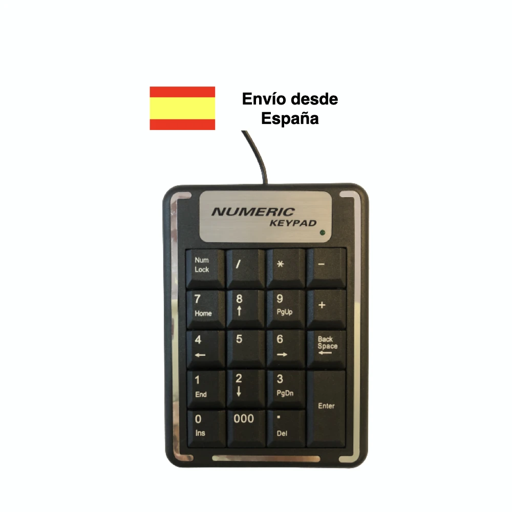 Numeric Keyboard laptop and desktop Spanish Keyboard peripherical numbers informatica with cable