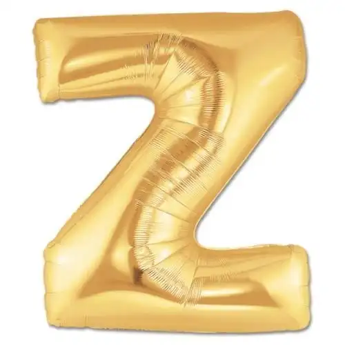 Z Letter Foil Balloon Gold Color 40 Inches 435463033