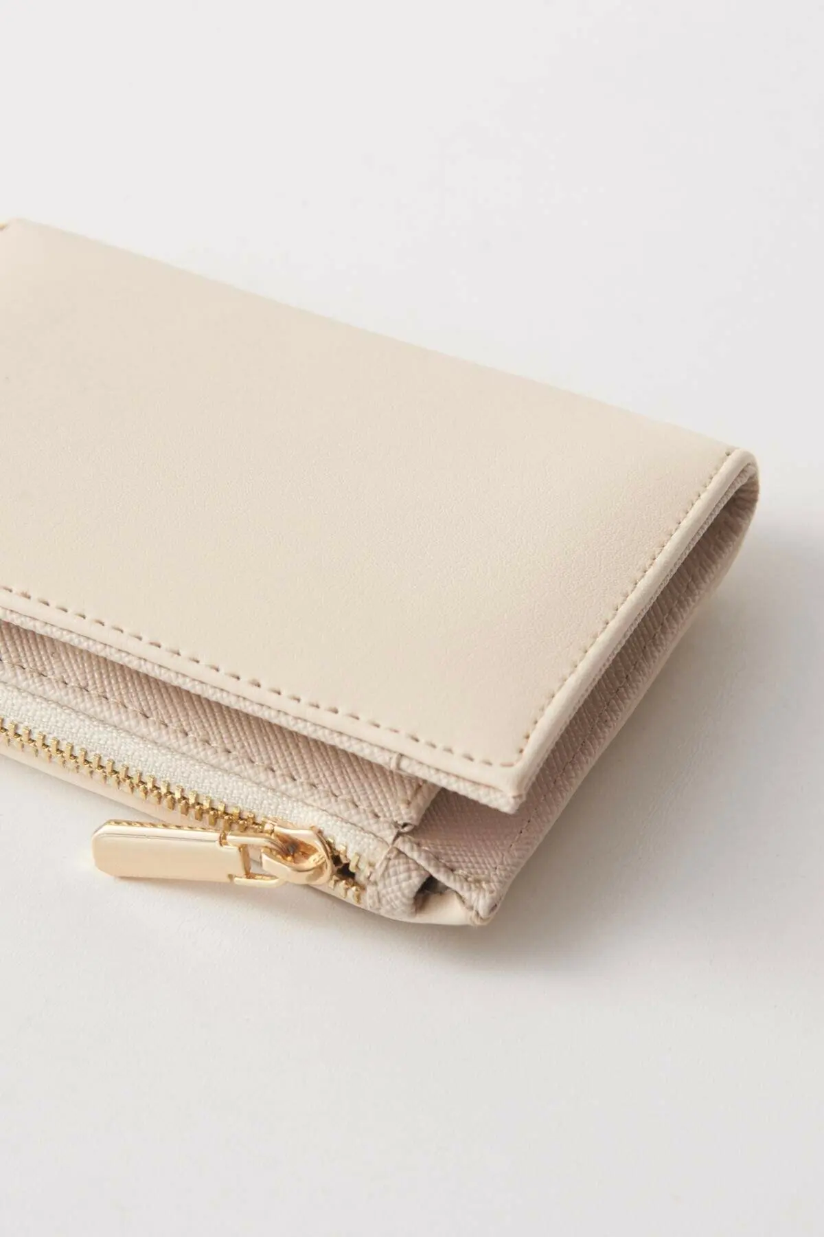 Addax-cartera Beige para mujer, monedero corto a la moda, tarjetero, bonito, 2021