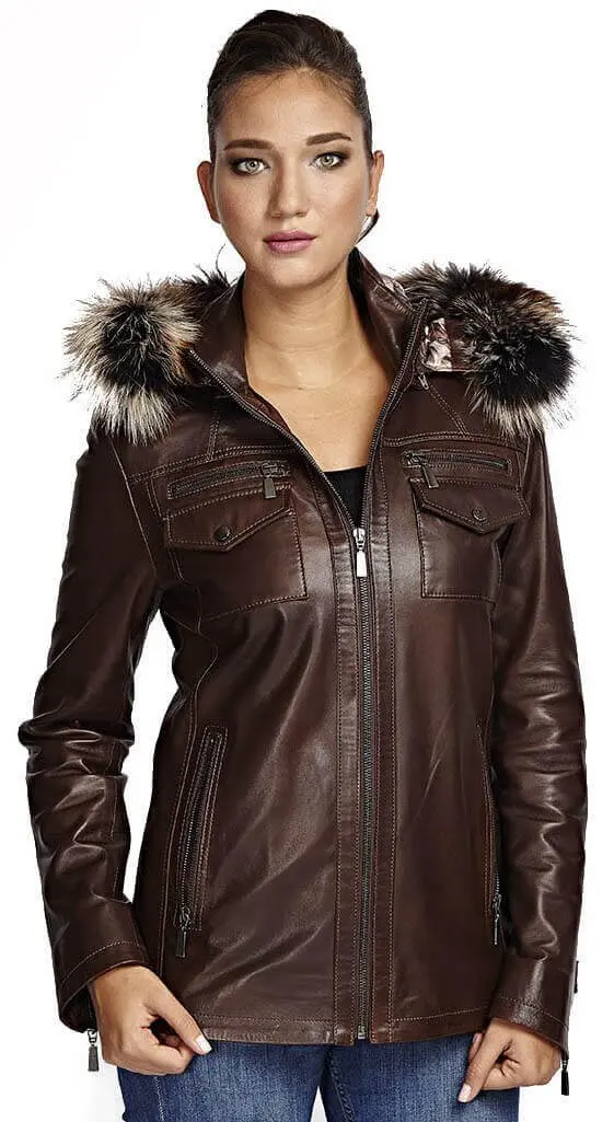 Genuine Leather Women 'S Jacket Coat Sheep Lamb Sheepskin Autumn Winter 2022 Thin Large Size Vintage Biker Carmen Furry