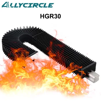 HGR30 linear guide Organ dust proof cover flame proof 200-1000MM customize for laser machine CNC plasma cutting machine