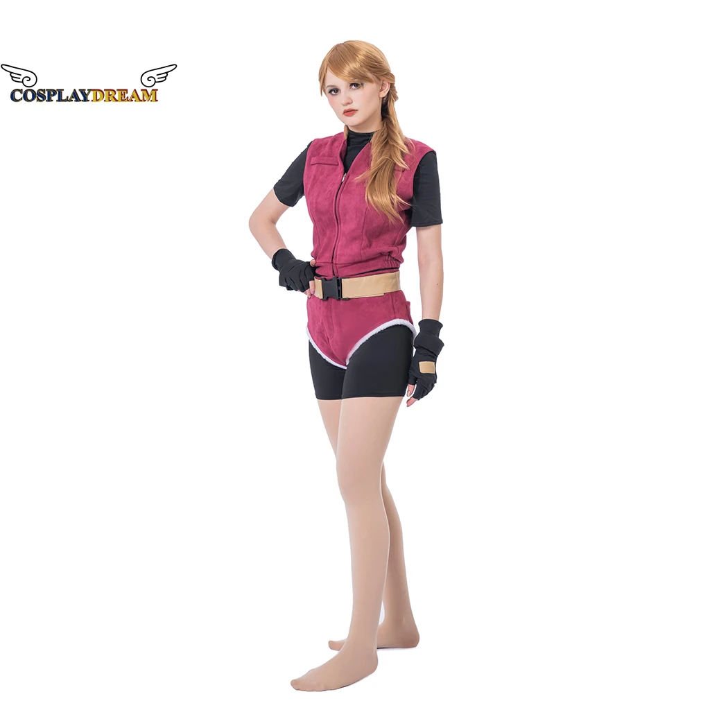 Claire Redfield Cosplay Costume Full Set Adult Women Halloween Outfits Jacket Shorts Made in Heaven Jacket with Gloves Belt Suit