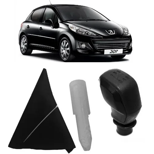 GEAR SHIFT KNOB (SPORTS BLACK TYPE) & GEAR SLEEVE VERJUICE is the PEUGEOT 207 2003- 7591.51-16088722ZD