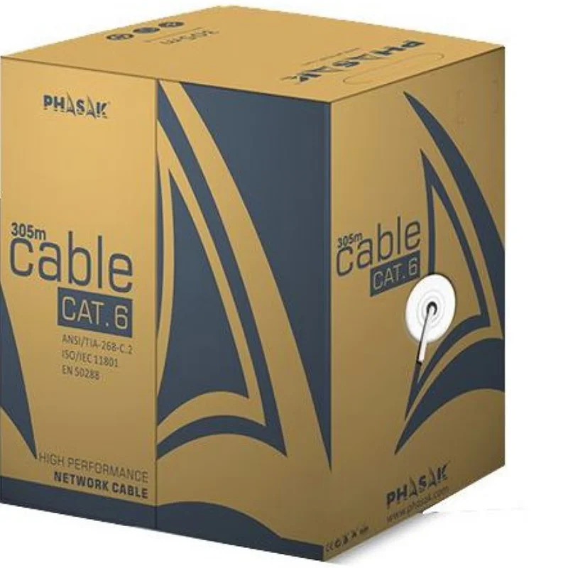 PHASAK PHR 6312 - Reel of FTP Cat6 Ethernet Cable, 305 Meters, AWG23, CCA, Gray