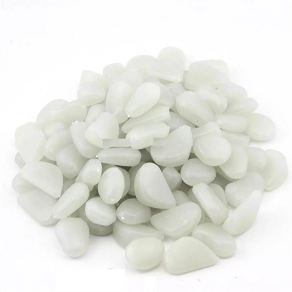 Phosphorous 40pebbles (50 Pieces) decorative That Glow By Giving Light In The Dark At Night Are A Magnificent View