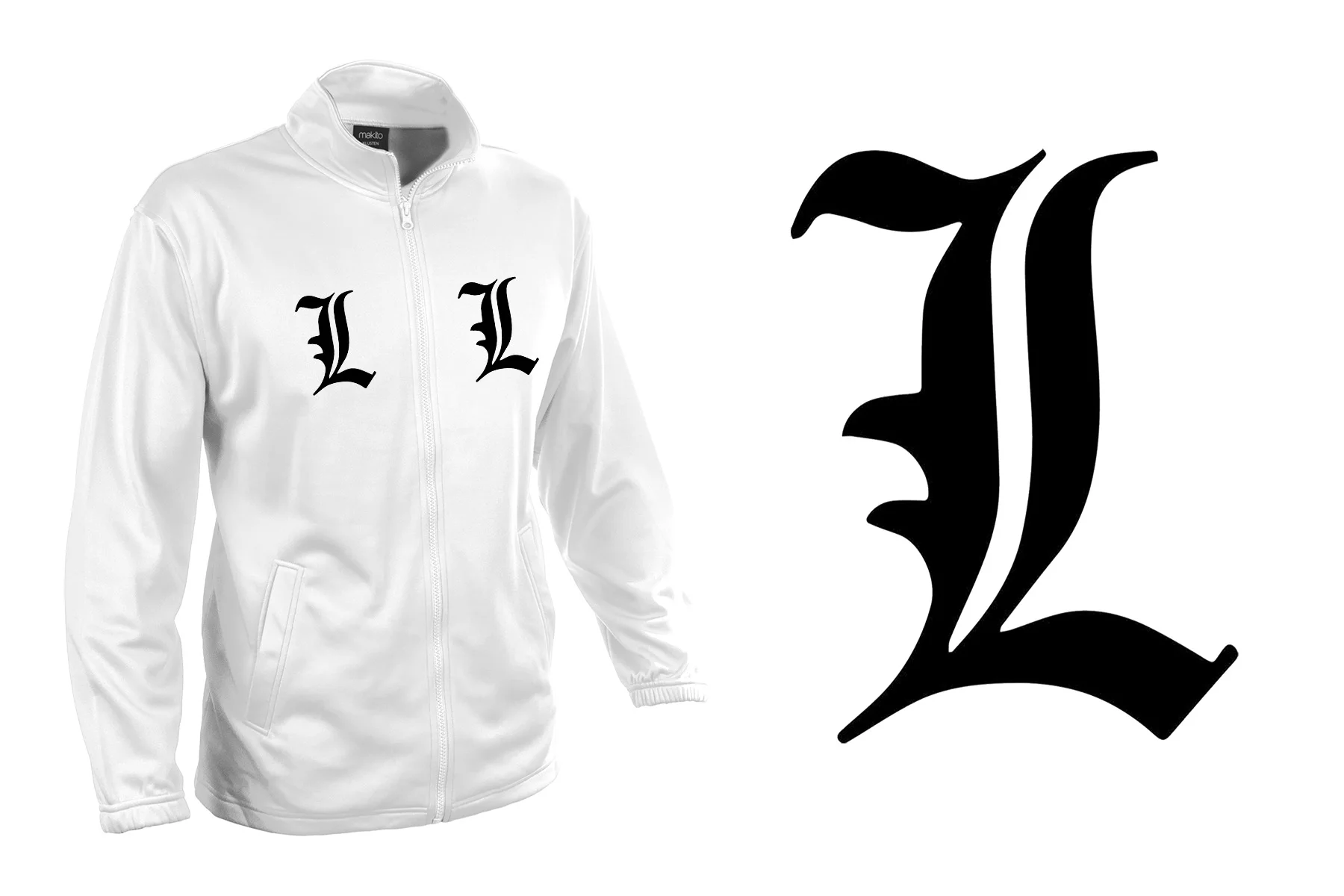 Jacket TECNICA 2 DRAWINGS LOGO DEATH NOTE LAWLIET jacket