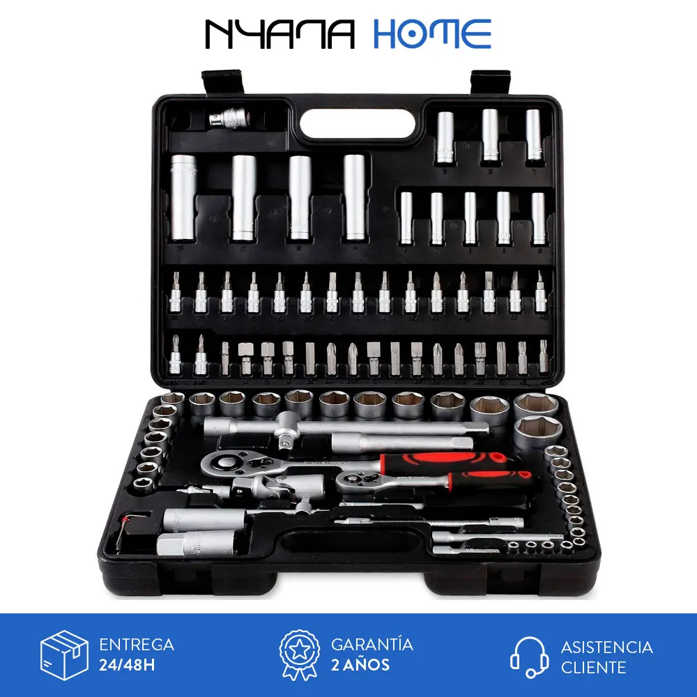 Tool case | Combination key set | 94 pieces | Plastic briefcase | Torx | Ratchet | Cross