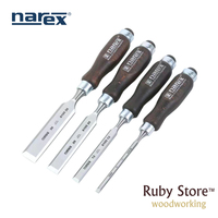 Set of 4pcs Bevel Edge Chisels, Model 8630 or 8631, Narex, Wood Line Profi, Fine Woodworking