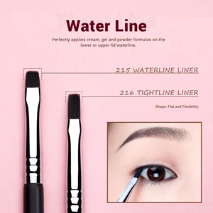 Set Kuas Eyeliner Jessup, Kuas Eyeliner 11 buah Profesional, Set Kuas Eyeliner Presisi Ultra Halus Bersudut Meruncing T324 12 kuas jessup penjualan terbaik - №