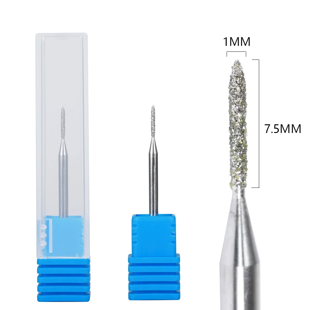 

BNG 1*7.5MM Tungsten Carbide Nail Drill Bit Electric Nail Mills Cutter for Manicure Machine Nail Files Accessories