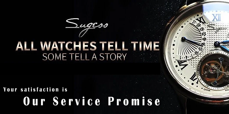Sugess Pilot Chronograph Mechanical Watches Men Waterproof Original ST1908 Movement Moon Phase Calendar Wristwatch Swanneck 2022