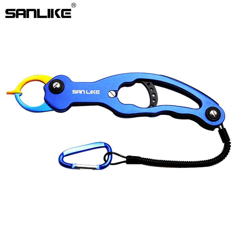 

SANLIKE Fish Lip Grip Aluminum Alloy Fishing Plier Portable Trigger Lock Gripper Grabber Grab Tool Fishing Tackle Accessories