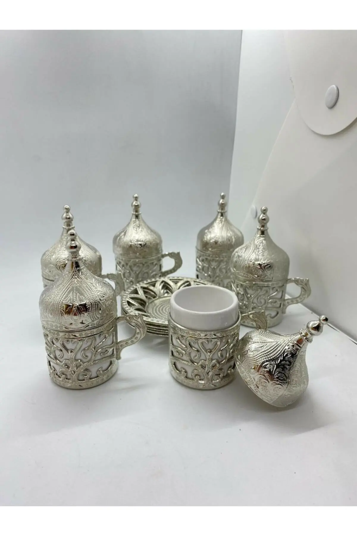 PERFECT WITH ITS WONDERFUL PATTERN Ottoman Pattern 6 Piece Coffee Set FREE SHIPPING  FREE SHIPPING