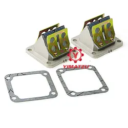 2 zestaw Yimatzu części do motocykli zawór trzcinowy ASSY dla Yamaha RD350 RD250 DT125 180 DT175