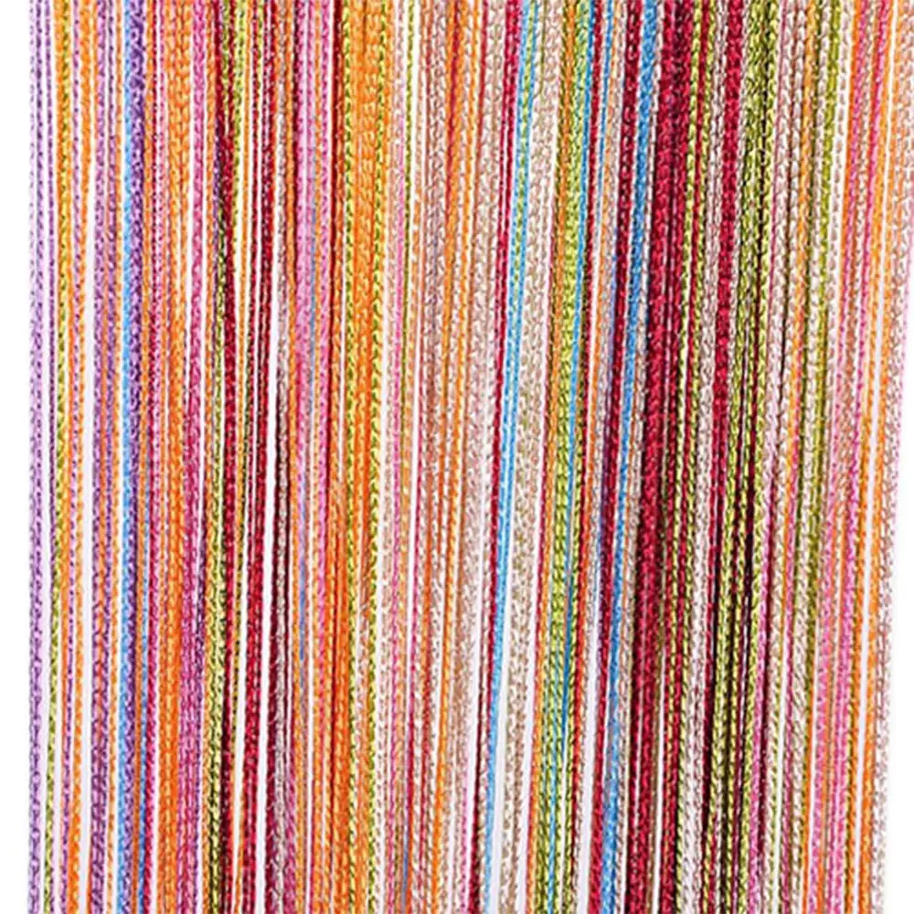 ZiDeTang Fringe Polyester Door Curtain Tassel Thread String Room Divider Curtain Panel Window Deco Screen