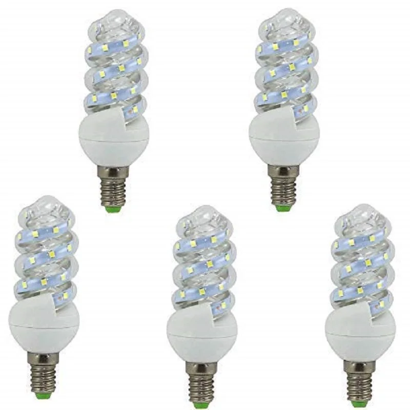 BOMBILLA LED MINI ESPIRAL E14 7W (Pack5) (6000K) 46244