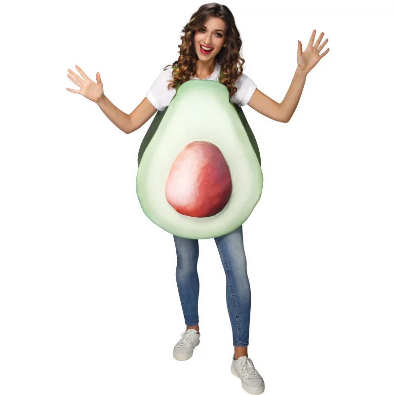 Nieuwe Collectie Kinderen Mannen Vrouwen Funny & Lovey Ouder-kind Avocado Fruit Halloween Kostuum Voor Kinderen En Volwassenen