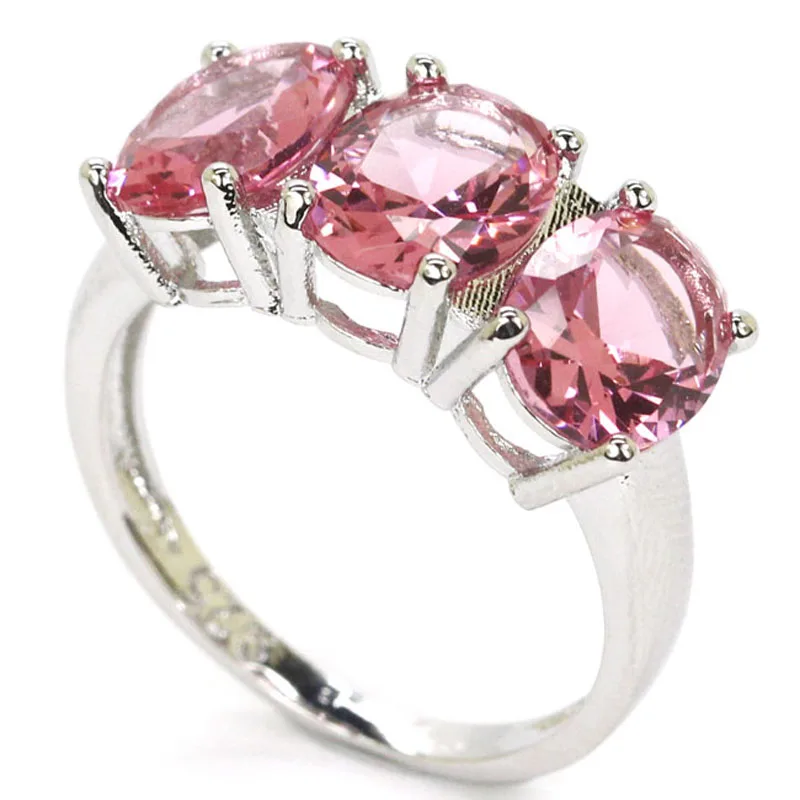 Buy 3 Get 1 Free 20x9mm Jazaz 3.2g Pink Morganite Kunzite Smokey Quartz Daily Wear 925 Solid Sterling Silver Rings