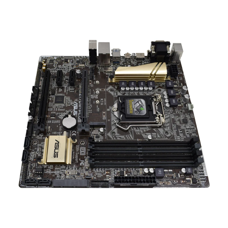 Asus Z170M-PLUS Motherboard Intel Z170 LGA 1151 support Core i3-6100 7400 6500 DDR4 64GB PCI-E 3.0 M.2 2×PCI-E X16 Micro ATX