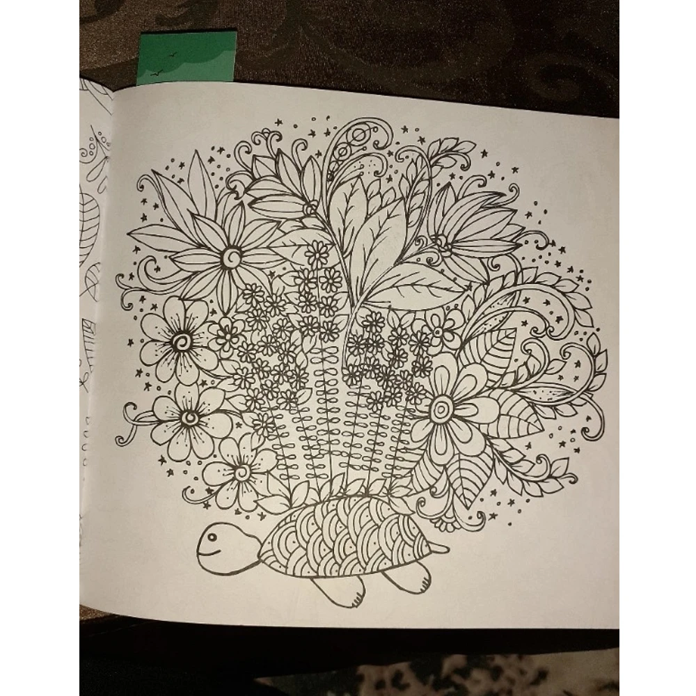 96 Pages Mandala Adult For Coloring Book Stress Reliever Animal Figured Flower Motif Geometric Shaped