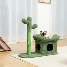 Cute Cactus Cat Tree Toy with Ball and Scratching Post #3