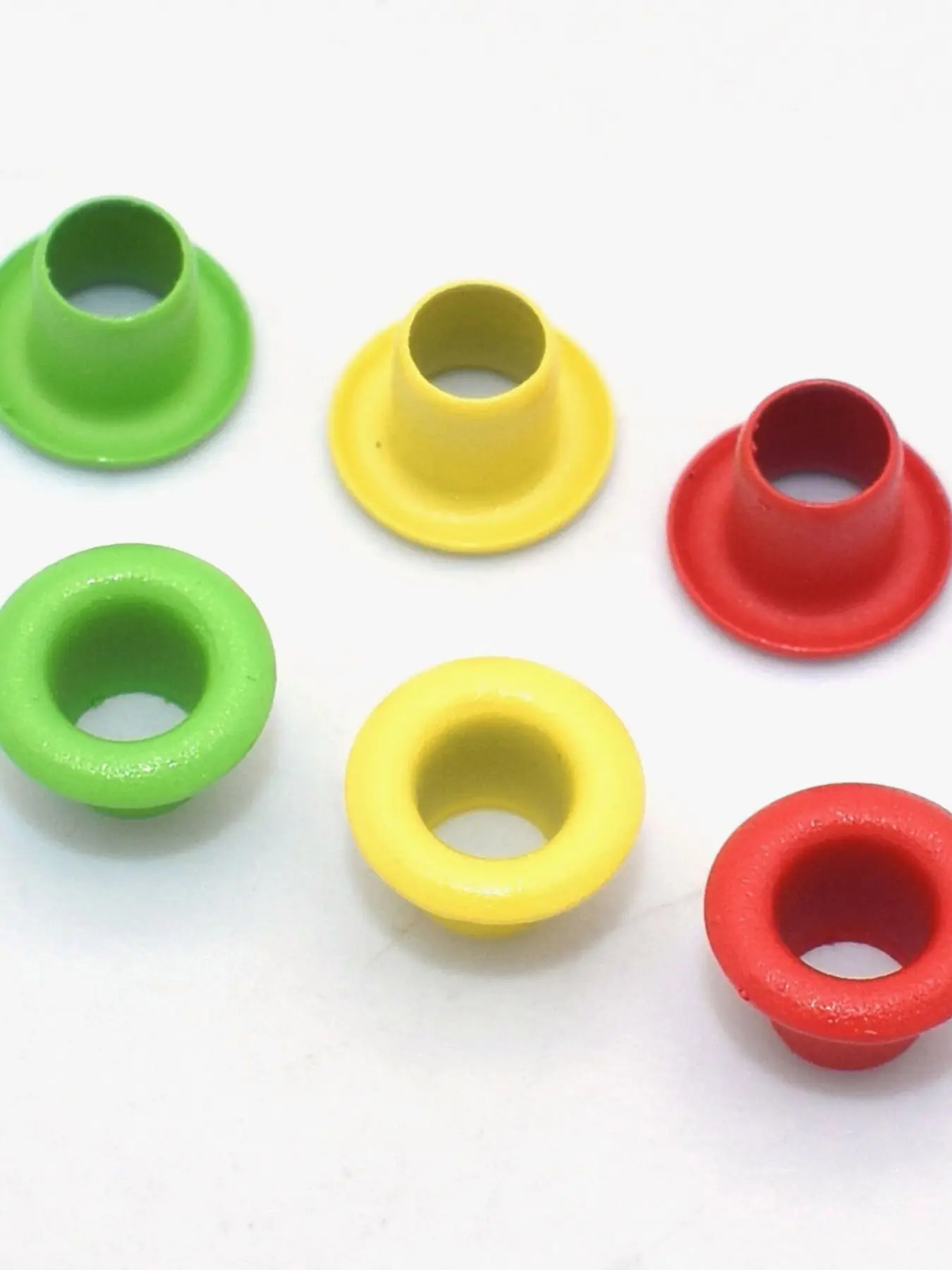 Eyelet Grommet 3mm Red/Yellow/Green Grommet Metal Eyelet with Washer for Leather Craft Shoes Bag Making Hardware DIY Accessories