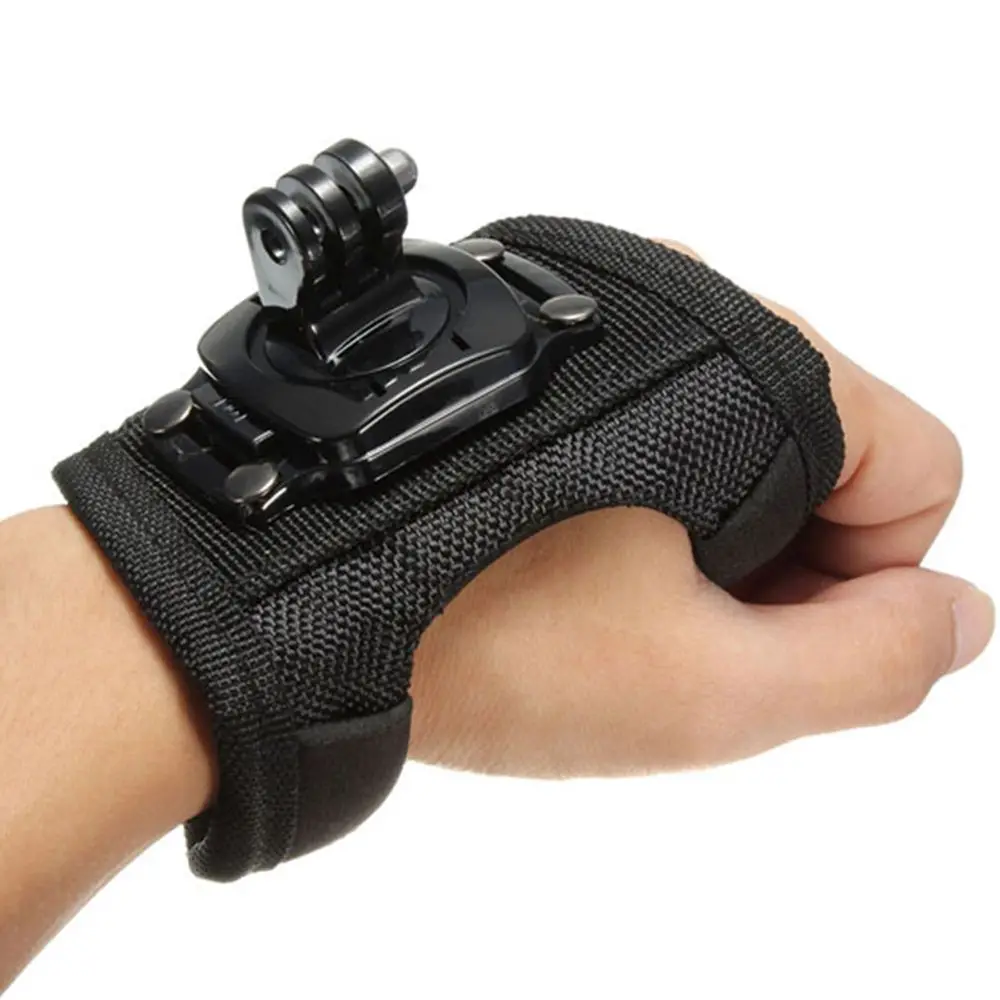 360 Degrees Wrist Band Arm Strap Belt Tripod Mount for GoPro Hero 4 3+ 3 2 Camera Fist Adapter Band Case for Go Pro Accessories