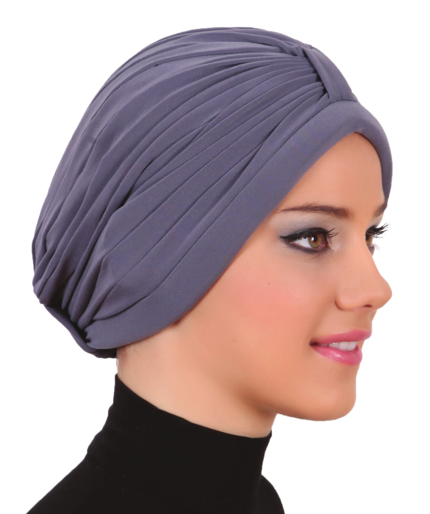 2022 New Fashion Banded Ready Made Turban Hijab Bonnet Scarf Cancer Cap Special Women Product Beret Bandana Shawl Muslim Chemo All Season Rib Bead Pool