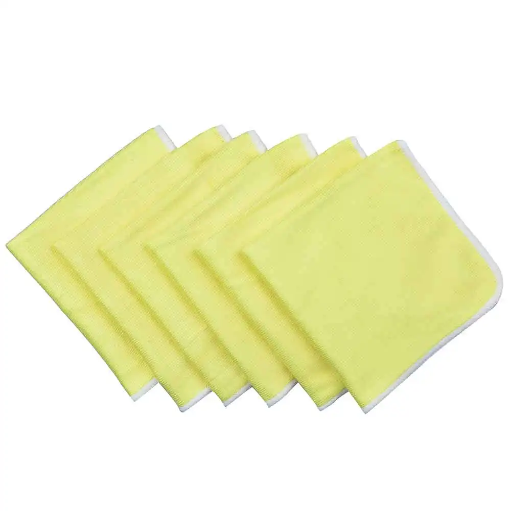 Microfiber Glass Cleaning Cloth Dishcloth Cleaning Cloths Towels Fast Drying Durable Glass Taps For kitchen Car 16inx12in 6 PCS