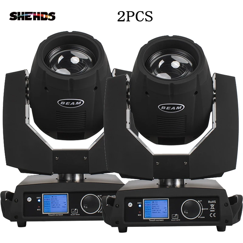 SHEHDS 2PCS Key Beam 230W 7R Lighting Controller DJ Projector Disco Ball Party Stage Control With DMX Professional Stage