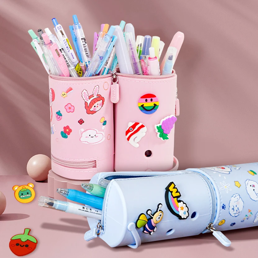 Pencil Case Silicone Estojo Escolar Japanese Stationery Pencil Holder Multifunctional School Supply Kawaii Box Case Pencil Bag