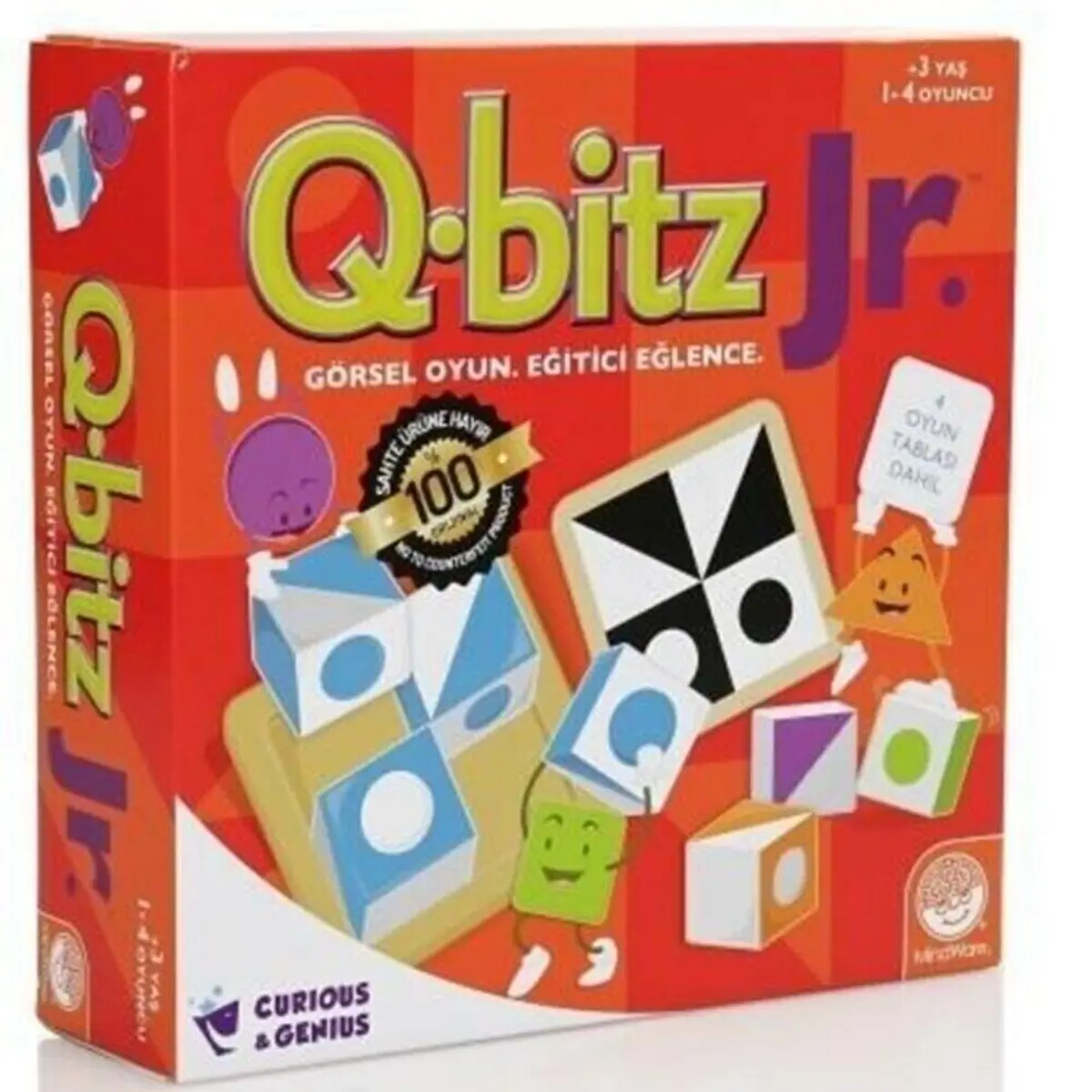 Mindware Q-Bitz, Q-Bitz Extreme and Q-Bitz Junior Visual Skill Cubes Mind and Intelligence Game 3D Wooden Puzzle Interactive