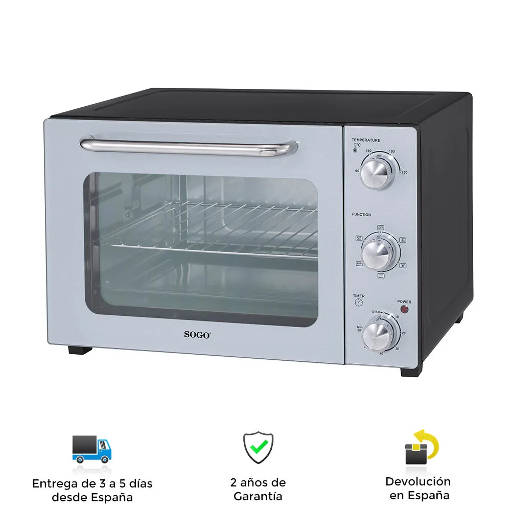 Sogo convection oven, rustidor, grinator, stainless steel, fast, powerful, clean, safe, modern, quality, oven, electric oven