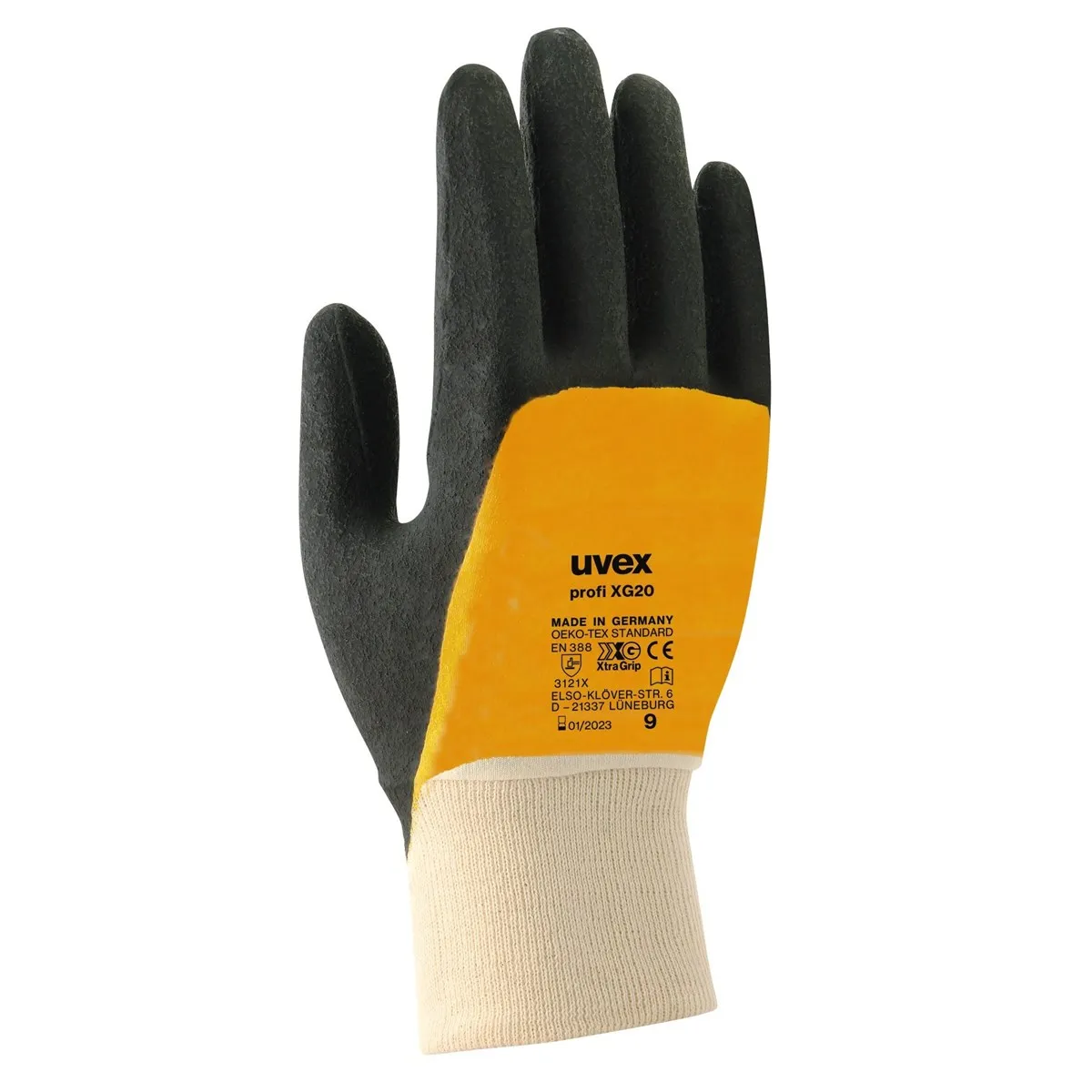 

Uvex Profi Ergo Xg20 Safety Glove 3 Pcs EN 388 (3 1 2 1) approved