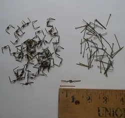 Camal 100pcs Antique Bronze ( 50pcs Twisted & 50pcs Straight ) Pins Connector for Crystal Pendant Prism Lamp Chandelier Part