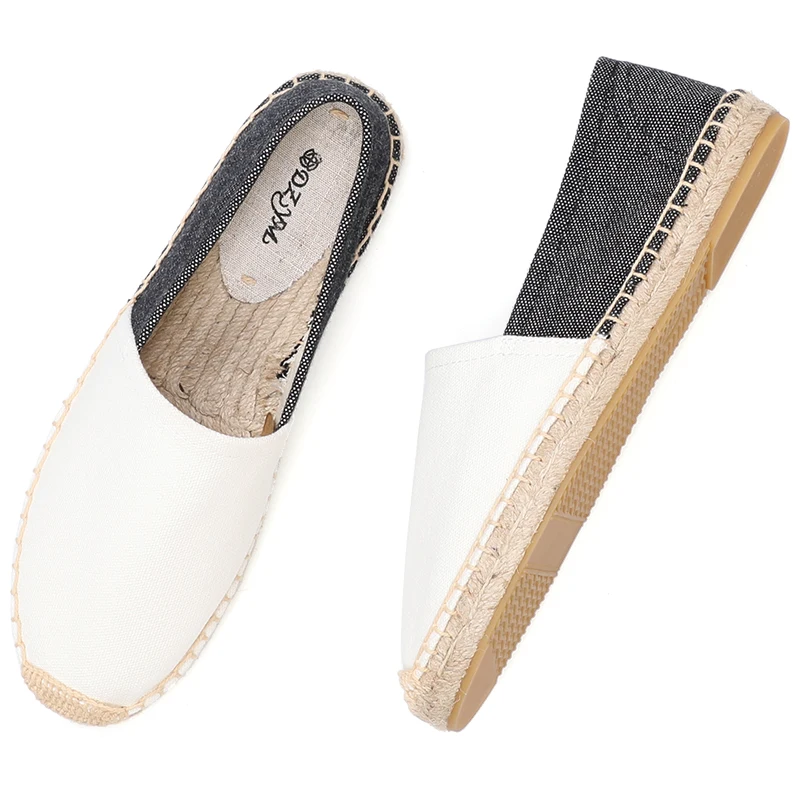 2021 Zapatillas Mujer Sapatos espadrillas appartamenti di tela scarpe comode Slip da donna mocassini da donna frange cucito guida