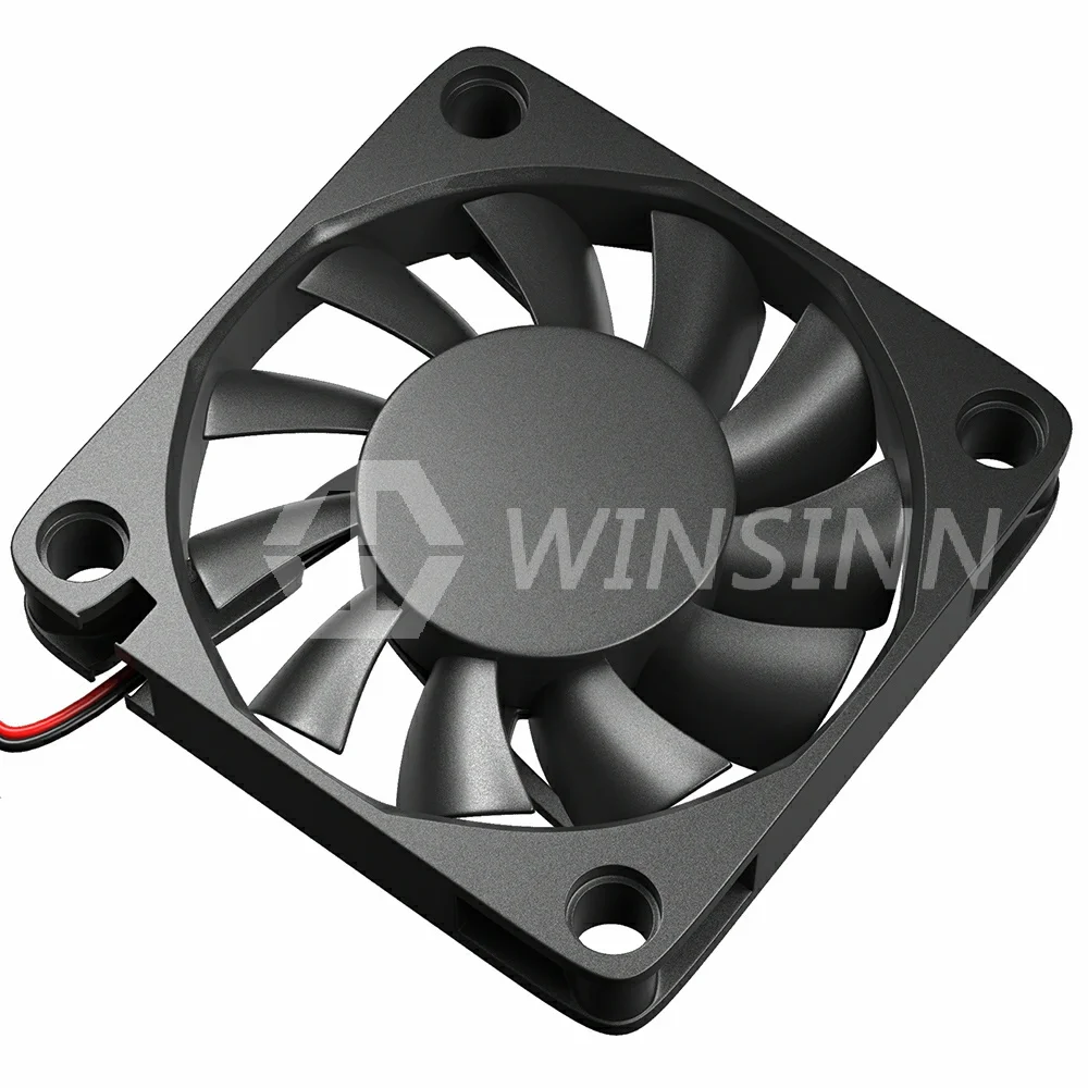 WINSINN 6010 60mm Fan DC 5V 12V 24V Sleeve / Dual Ball Bearing Brushless Cooling 60x10mm 2PIN [4-Pack]