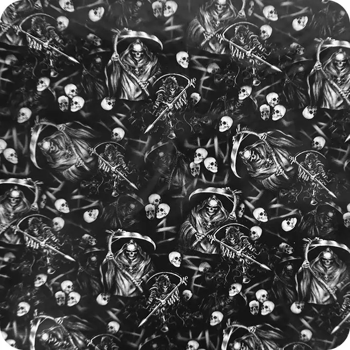 HLC-084 hydroprint film water transfer printing flames and skulls measures: width: 50cm. Length: 100cm