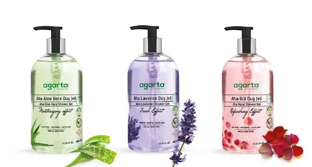 Agarta Health Sensitive Shower hands 400 ML Fast Selling Reasonable Price 3 Different Option Aloevera Lavender Aha Rose