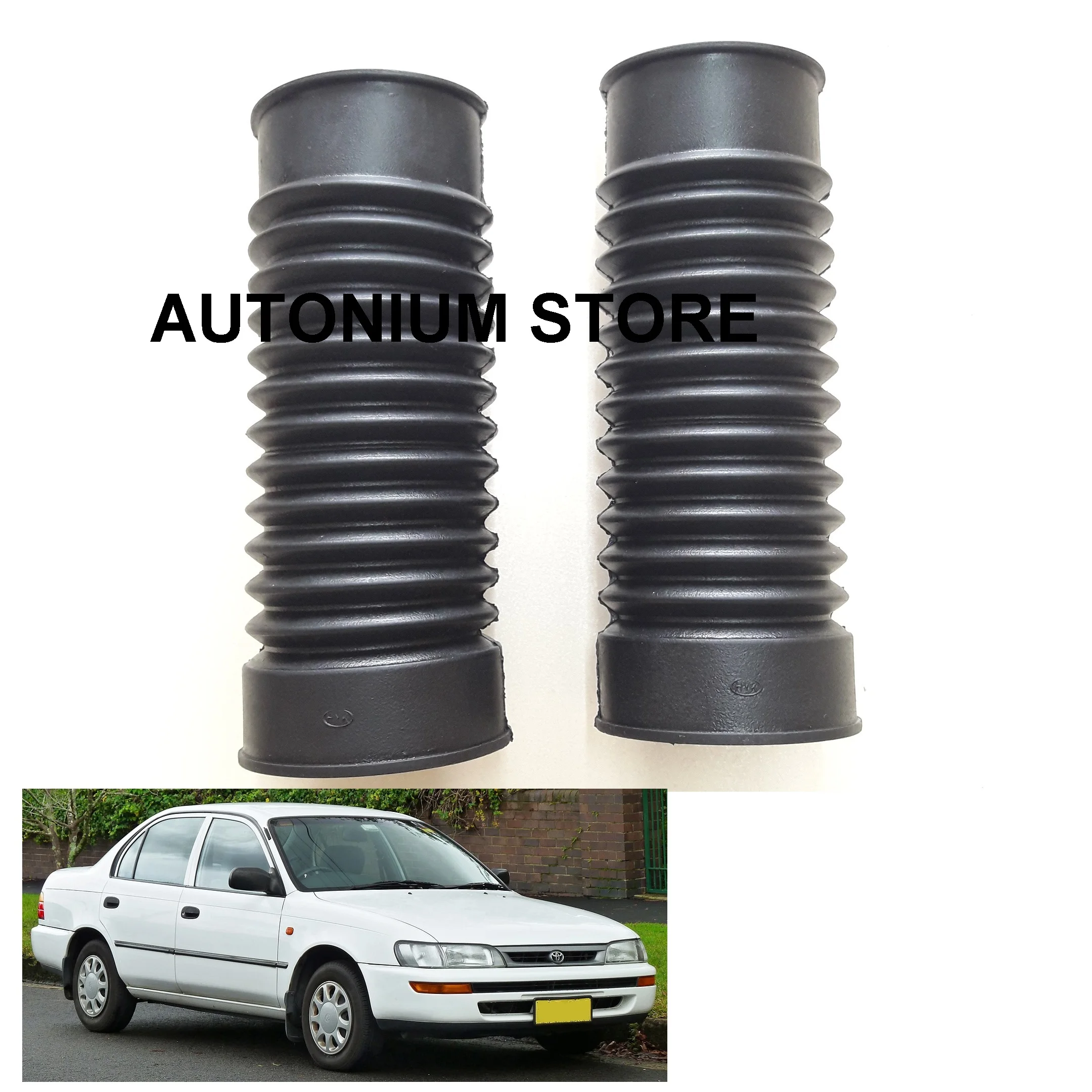 2 Pieces Rear Shock Absorber Dust Bellow Boot Cover for Toyota Corolla 48559-12070 48559-12080 4855912080 4855912070