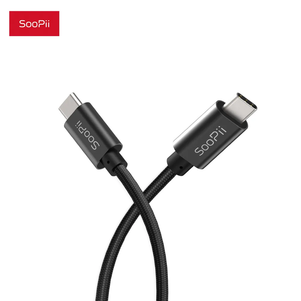 

SooPii 100W USB C To USB Type C Cable USBC PD Fast Charger Cord USB-C Type-c Cable For Xiaomi mi 10 Pro Samsung S20 Macbook Pro