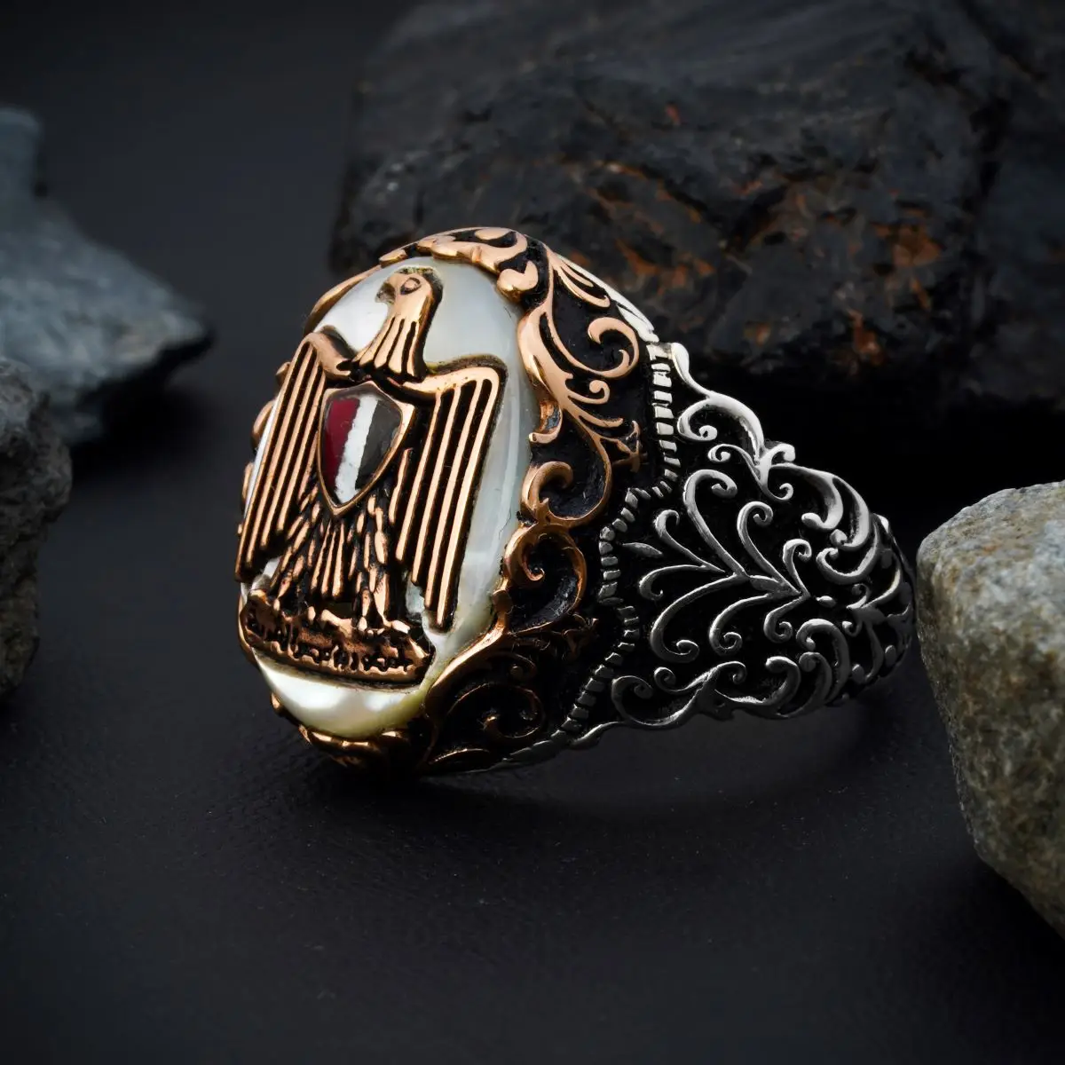 925 Sterling Silver ring custom design name and pattern Jewelry Made in Turkey in a luxurious way for men with gift High-qualit